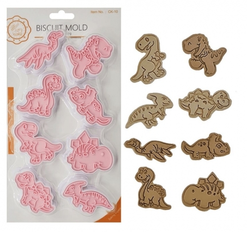 8 DB SÜTEMÉNY KISZÚRÓ ÉS NYOMDA - DÍNÓK