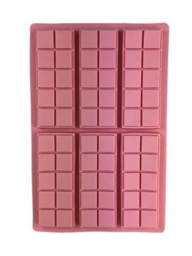 SZILIKON TÁBLÁS CSOKI FORMA - 6 DB NÉGYZETES