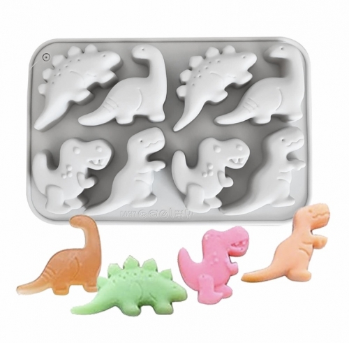 SZILIKON FORMA - 8 DINÓ