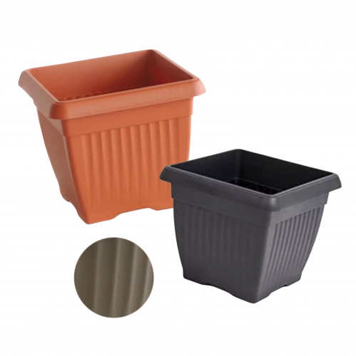 BORDÁS NÉGYSZÖGLETES VIRÁG CSERÉP - 48 CM